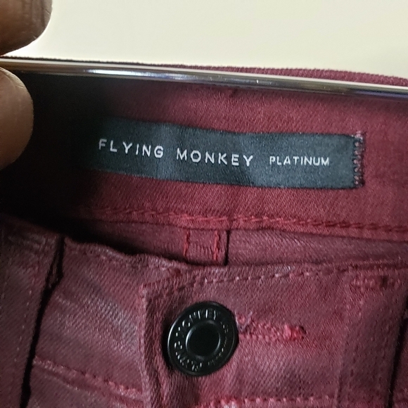 FLYING MONKEY Burgandy Pants 1F33R - Picture 3 of 6